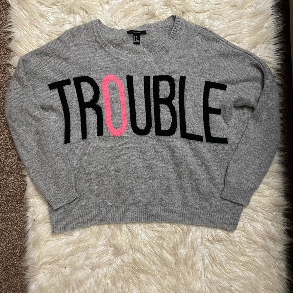 Forever 21 gray sweater